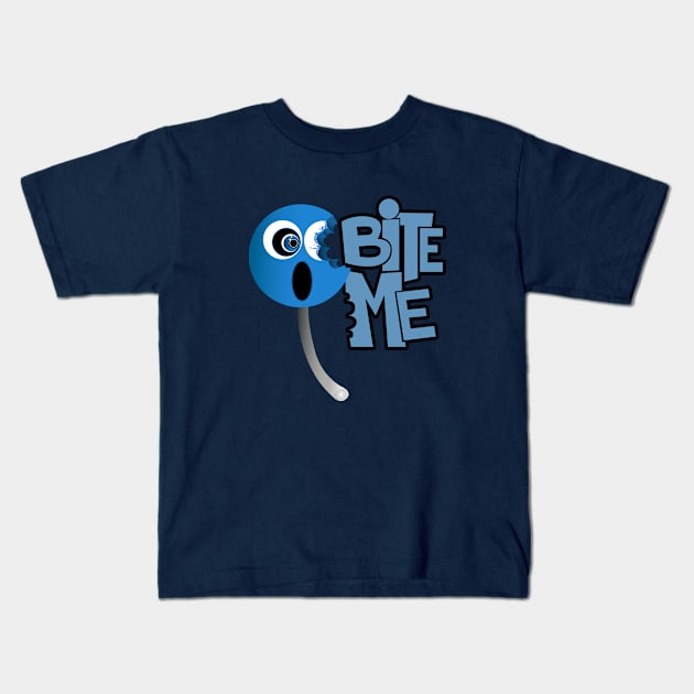 Bite Me - Sucker (2) Kids T-Shirt by adamzworld